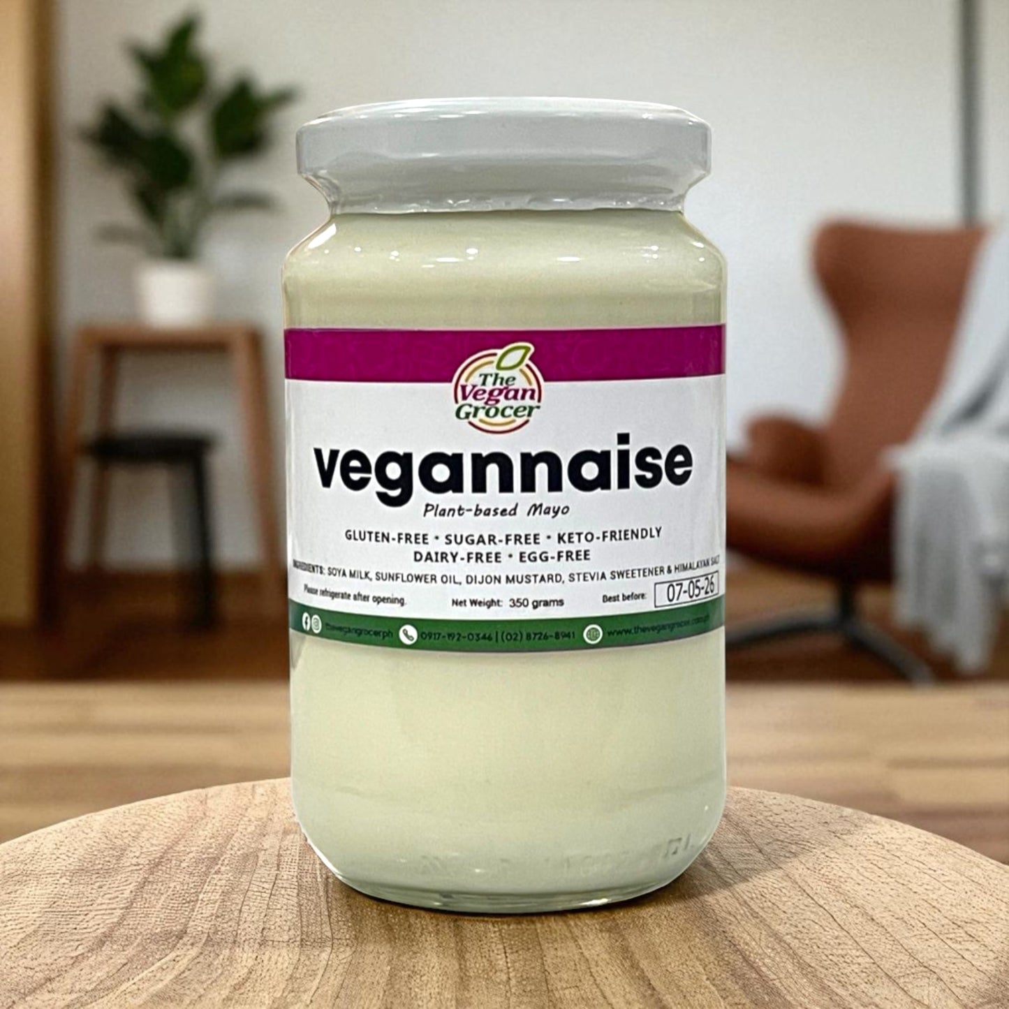TVG Vegannaise Vegan Mayo (gluten-free, sugar-free) 350g