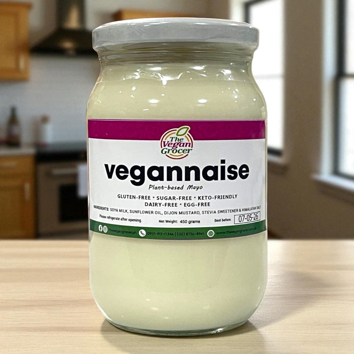 TVG Vegannaise Vegan Mayo 450g (gluten-free, sugar-free)