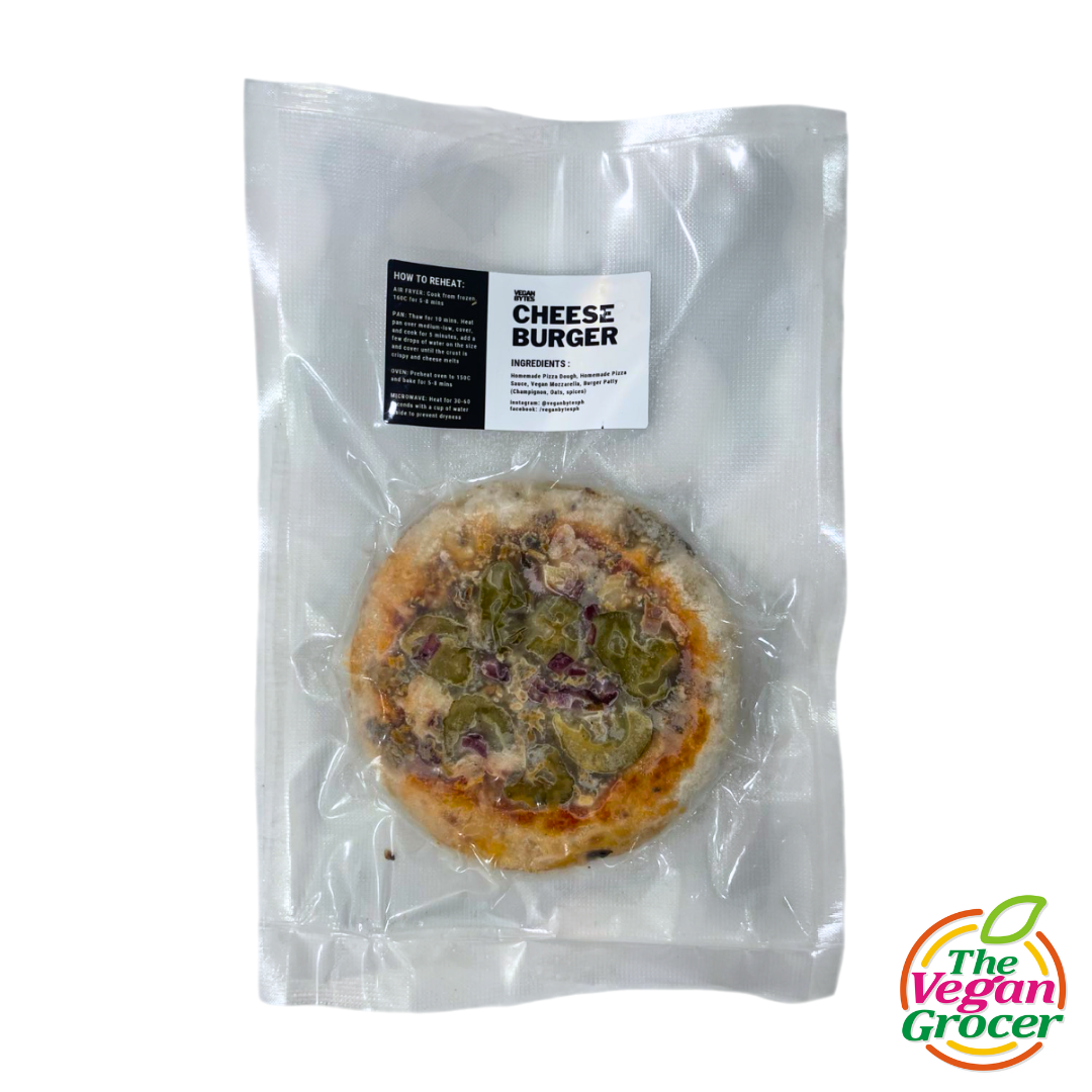 Vegan Bytes Cheeseburger Pizza 5"