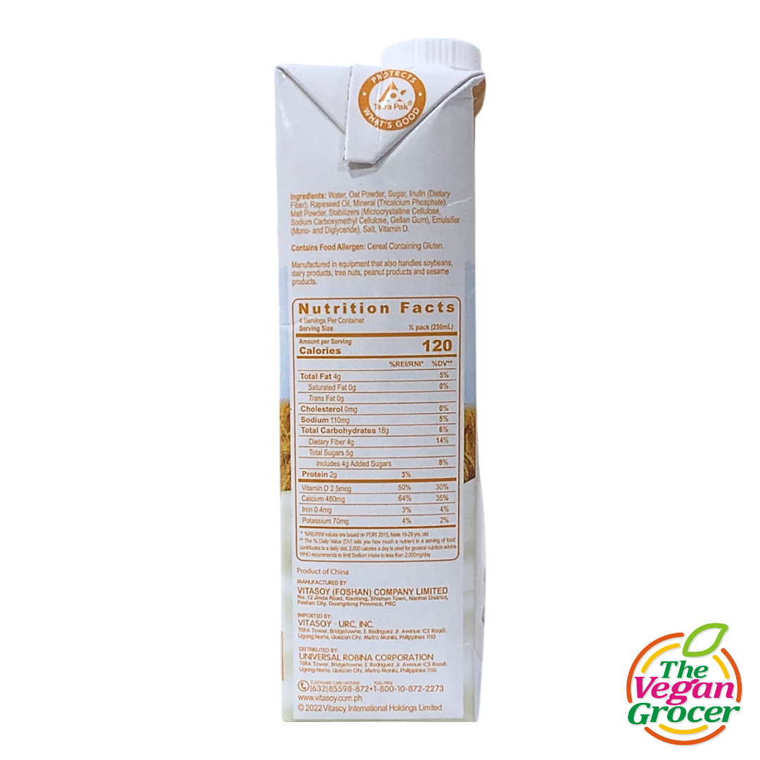Vitasoy Drink Plus with Oats 1L