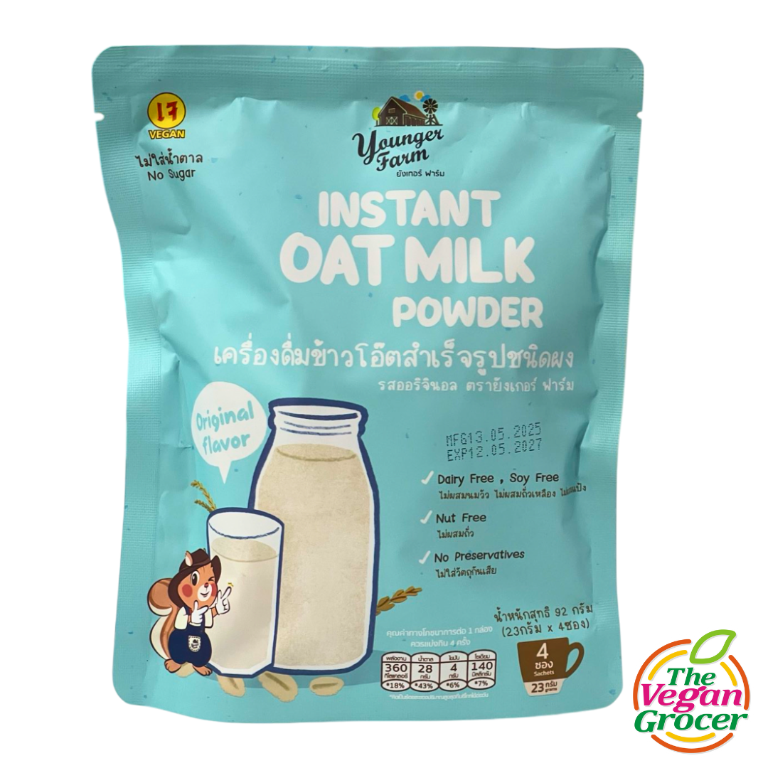 Younger Farm Instant Oat Milk Powder 92g x 4sachets - (Original Flavor)