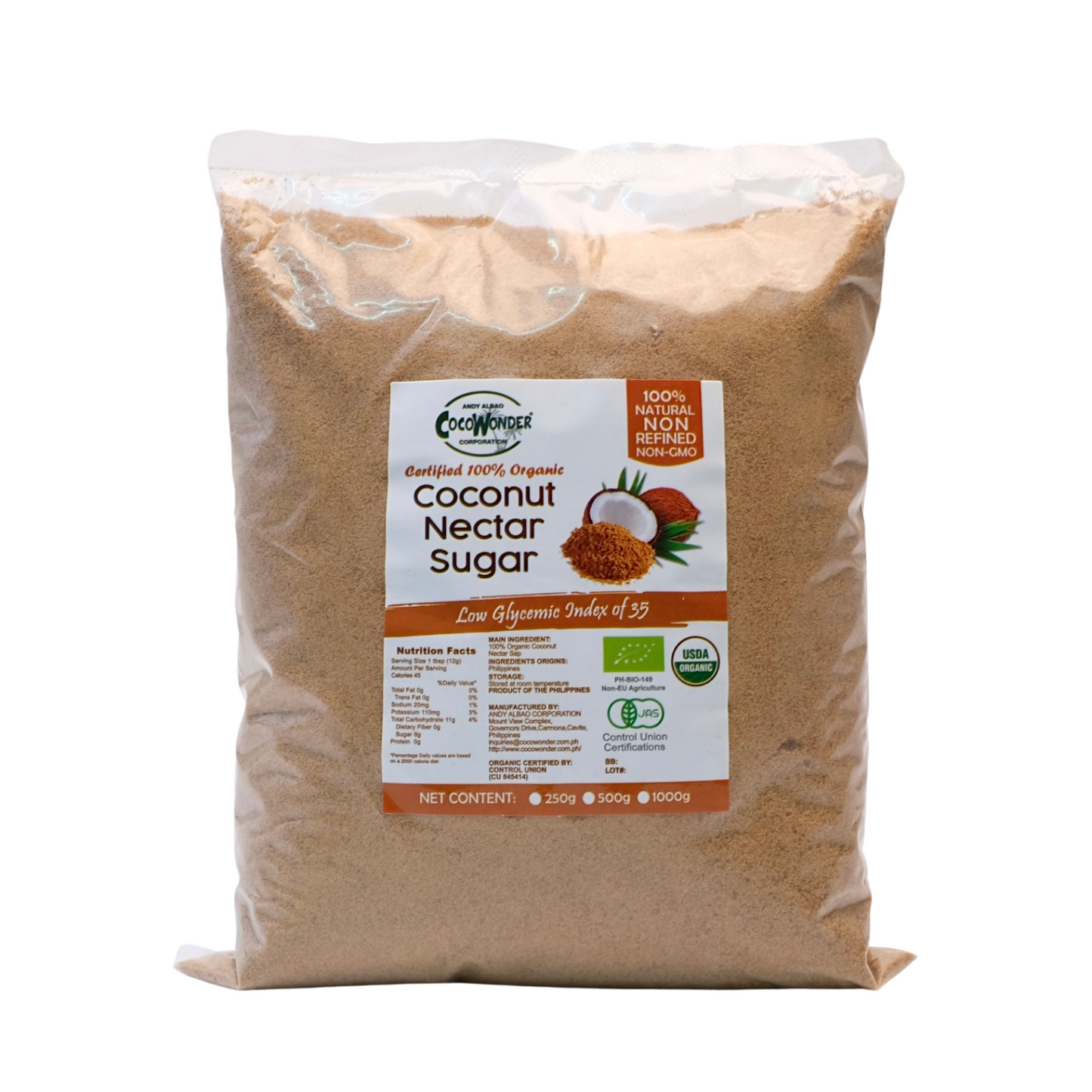 Cocowonder Coconut Sugar