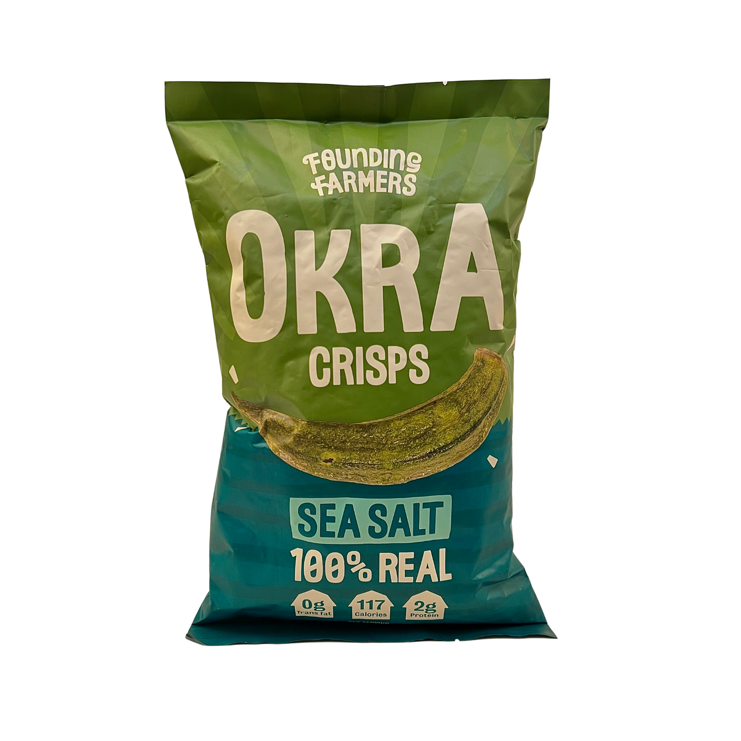 Founding Farmers Okra Crisps Sea Salt 70g