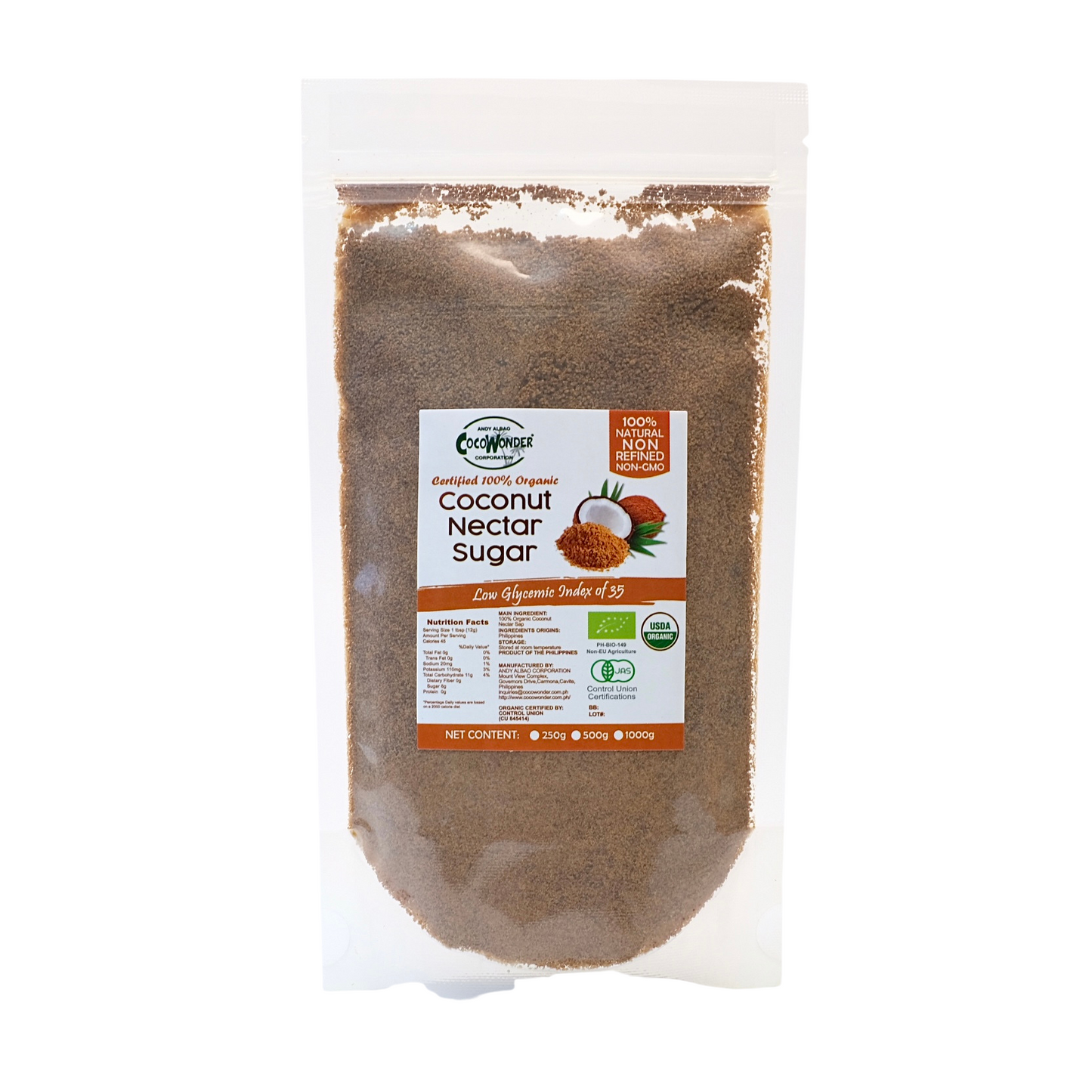 Cocowonder Coconut Sugar