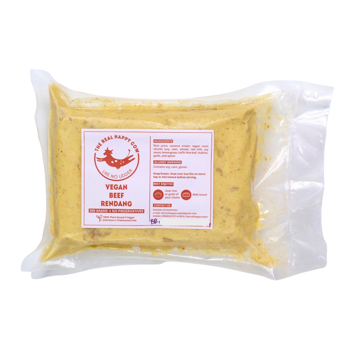 The Real Happy Cow Beef Rendang 500g