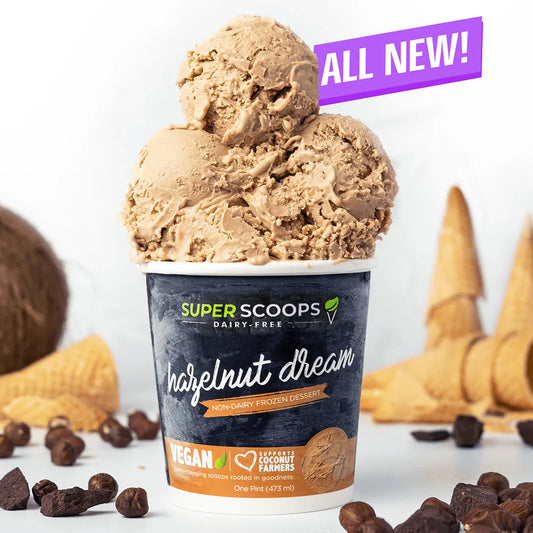 Super Scoops Hazelnut Dream Vegan Ice Cream pint