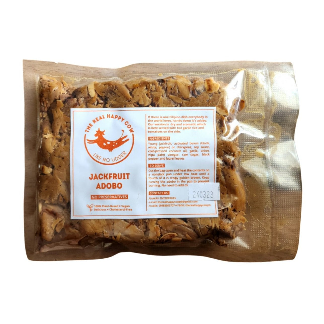 The Real Happy Cow Jackfruit Adobo 250g