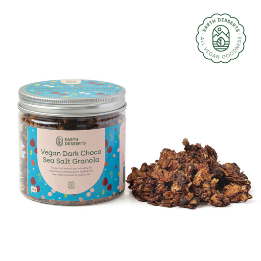 Earth Desserts Dark Choco Sea Salt Granola 180g
