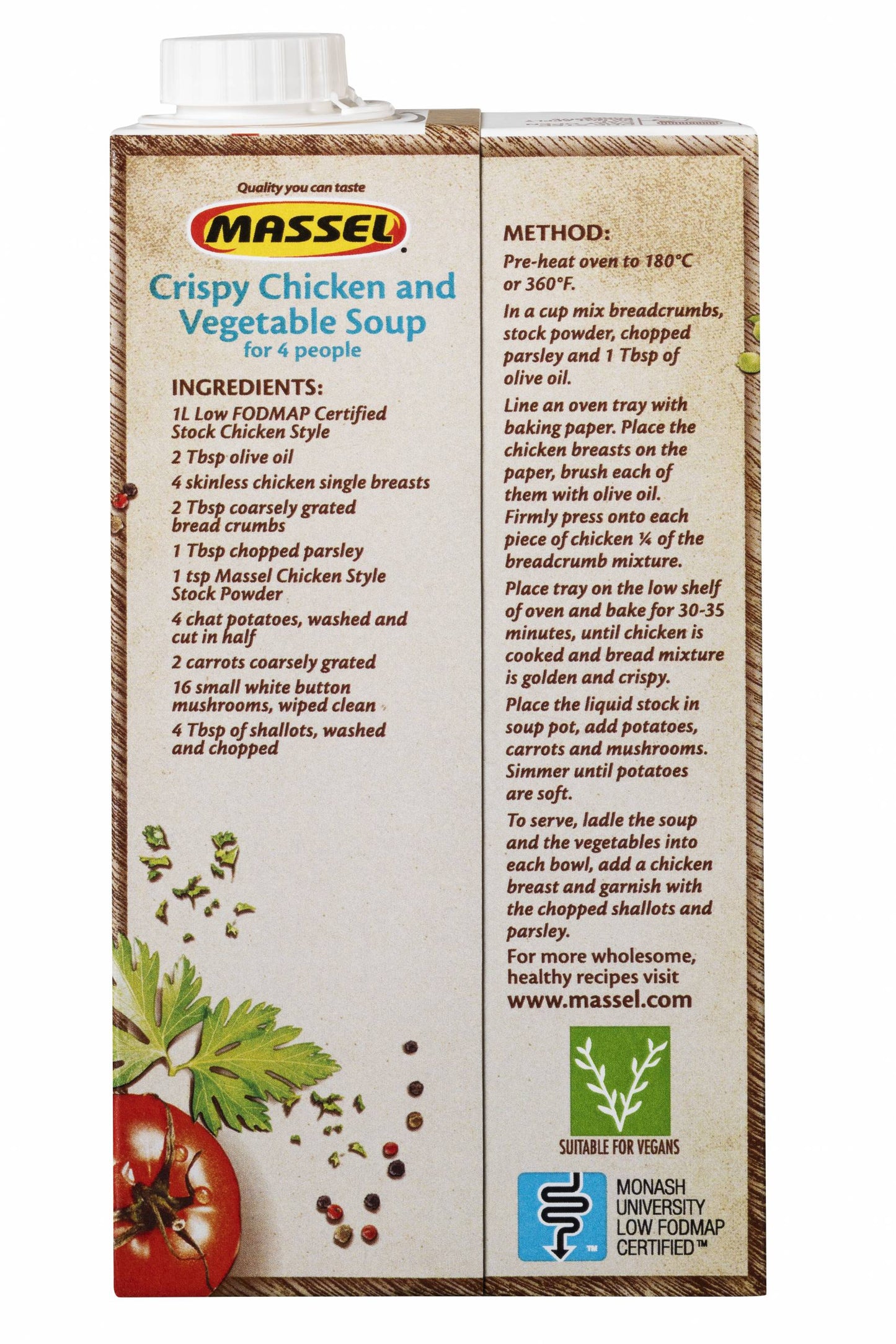 Massel Organic Chicken Style Liquid Stock 1L