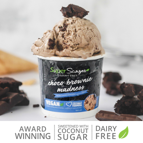 Super Scoops Choco Brownie Madness Vegan Ice Cream