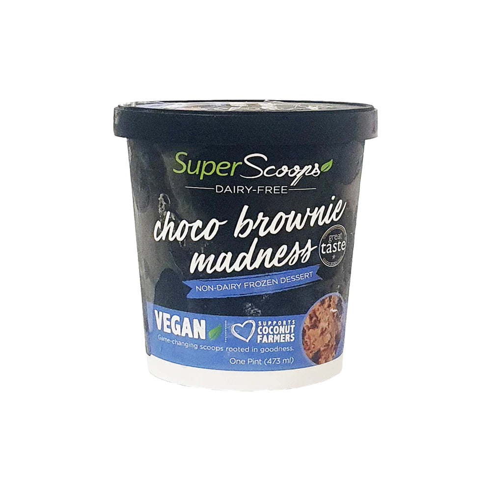 Super Scoops Choco Brownie Madness Vegan Ice Cream