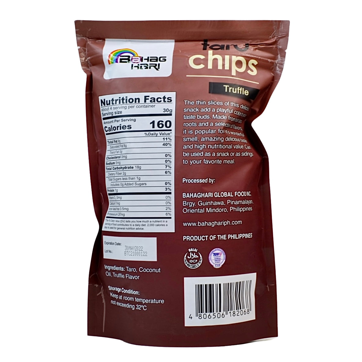 Bahaghari Truffle Taro Chips 120g (gluten-free)