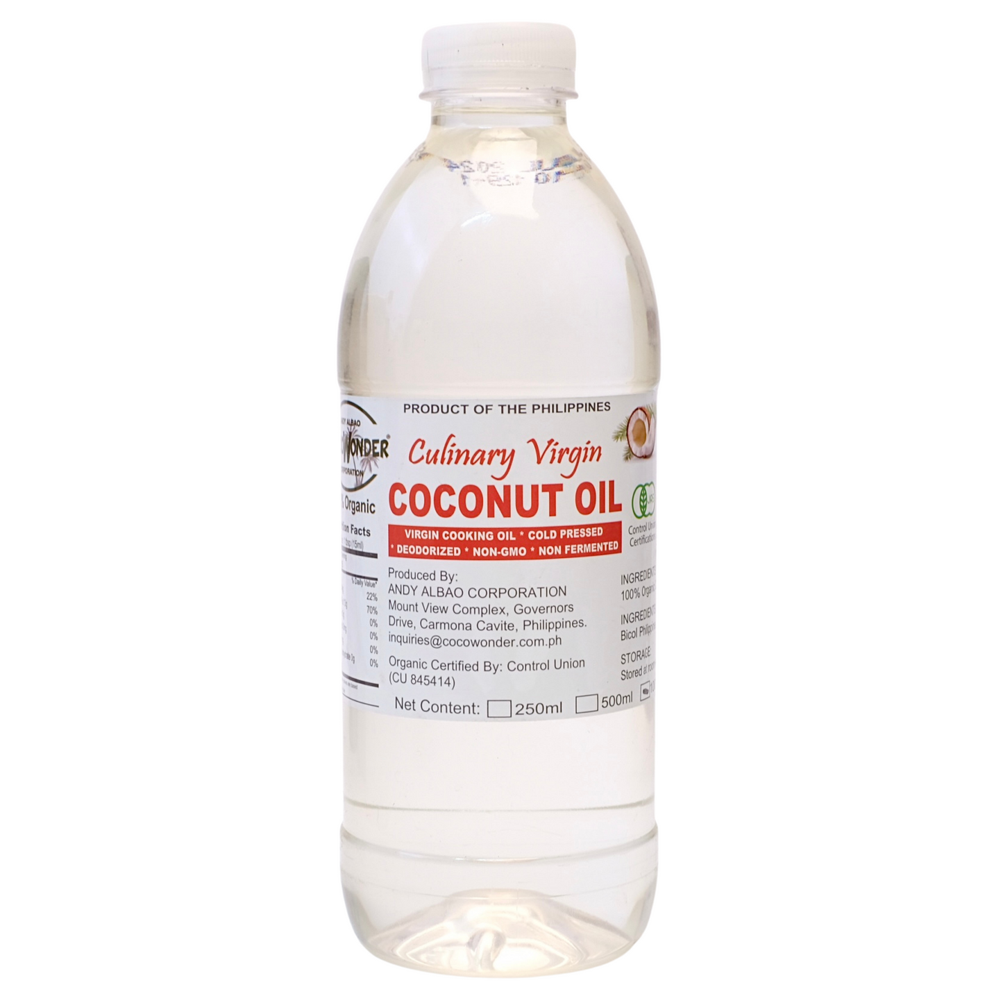 Cocowonder Culinary Virgin Coconut Oil