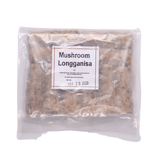 Mushroom Longganisa 10s 400g (gluten-free, soy-free)