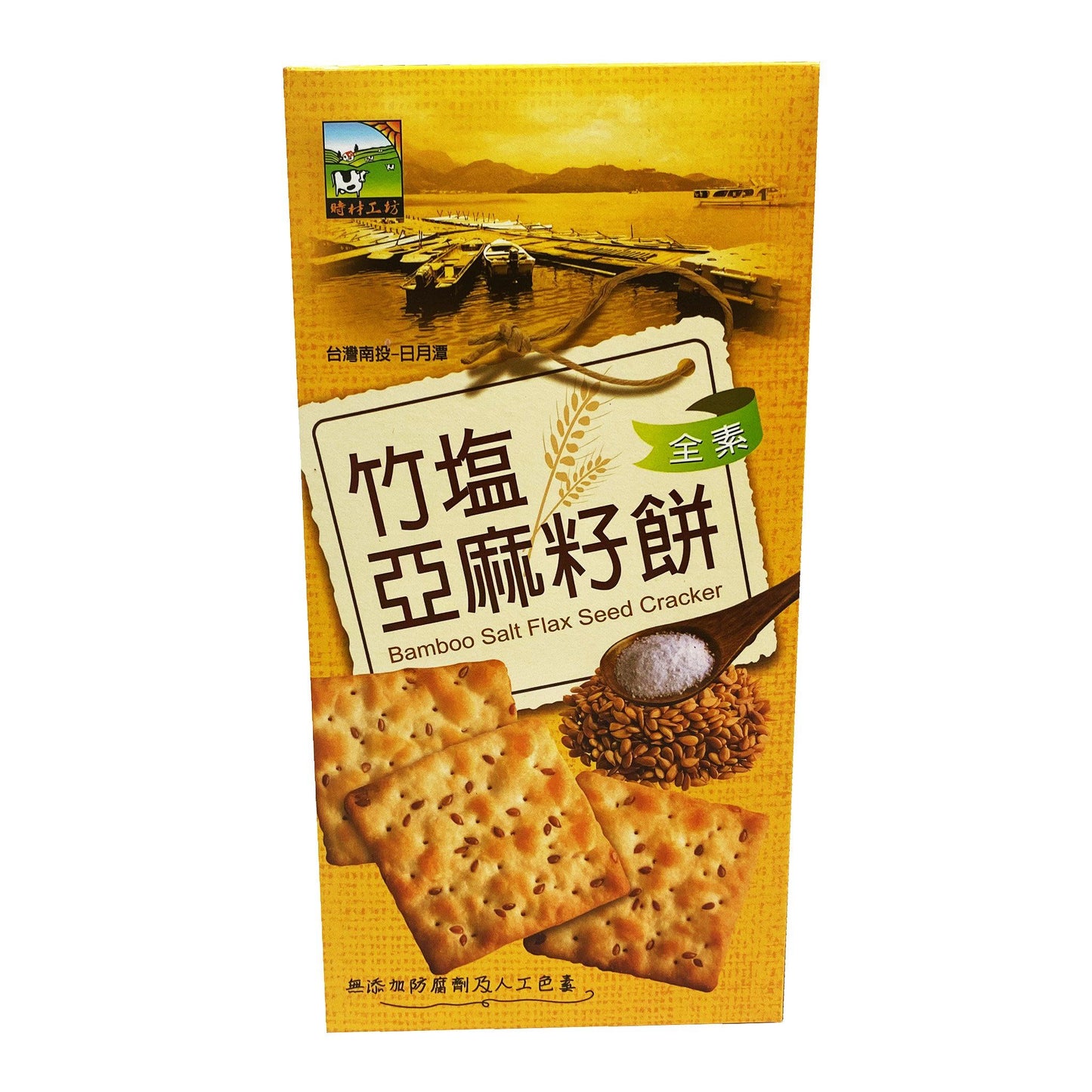 Bamboo Salt Flax Seed Cracker 115g