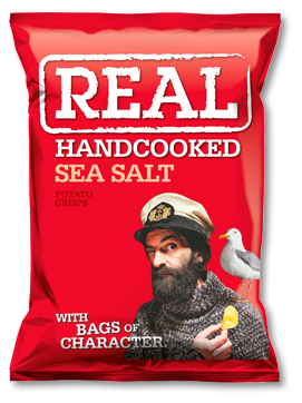 Real Handcooked Sea Salt Potato Chips 150g (gluten-free)