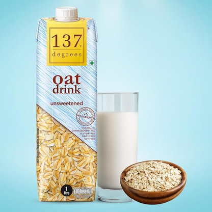 137 Degrees Oat Milk Unsweetened 1L (gluten-free, soy-free)