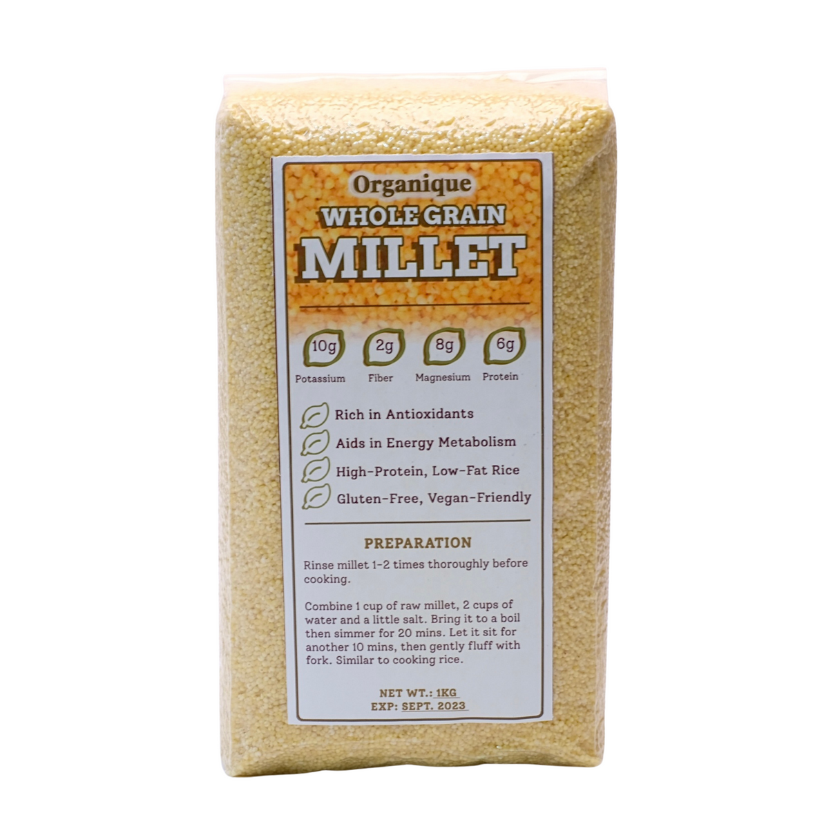 Whole Grain Millet Organic – The Vegan Grocer Ph