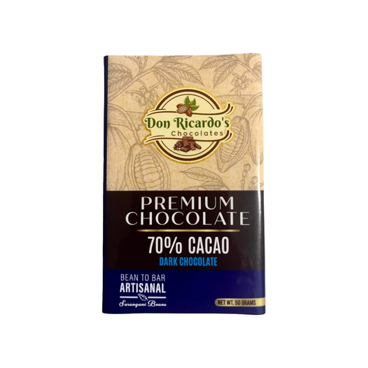 Don Ricardo’s 70% Premium Dark Chocolate Bar 50g (gluten-free)