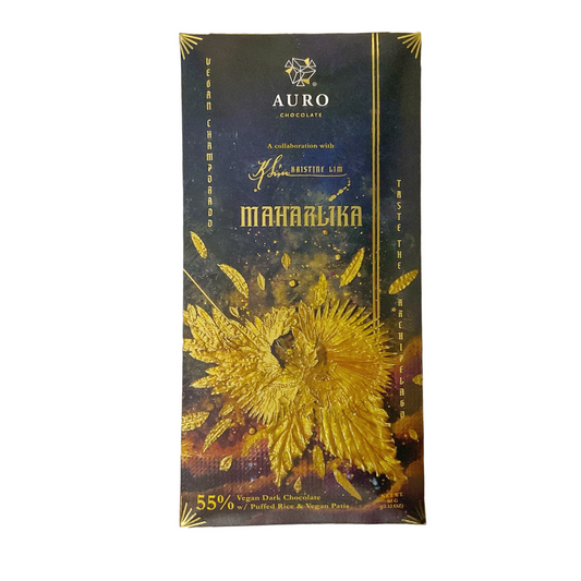 Auro MAHARLIKA 55% Dark Chocolate w puffed rice 60g