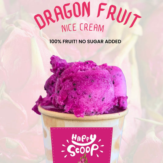 Happy Scoop Dragon Fruit Nice Cream pint (gluten-free, sugar-free)