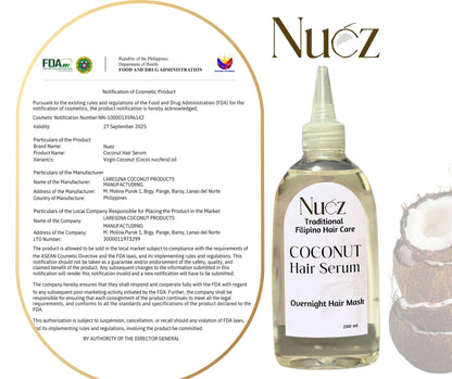 Nuez Naturals Coconut Hair Serum