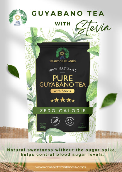 Heart of Islands Guyabano Tea with Stevia 30g 15s (gluten-free, caffeine-free)