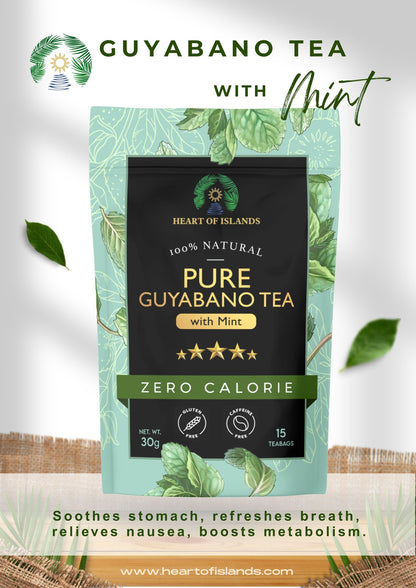 Heart of Islands Guyabano Tea with Mint 30g 15s (gluten-free, caffeine-free)