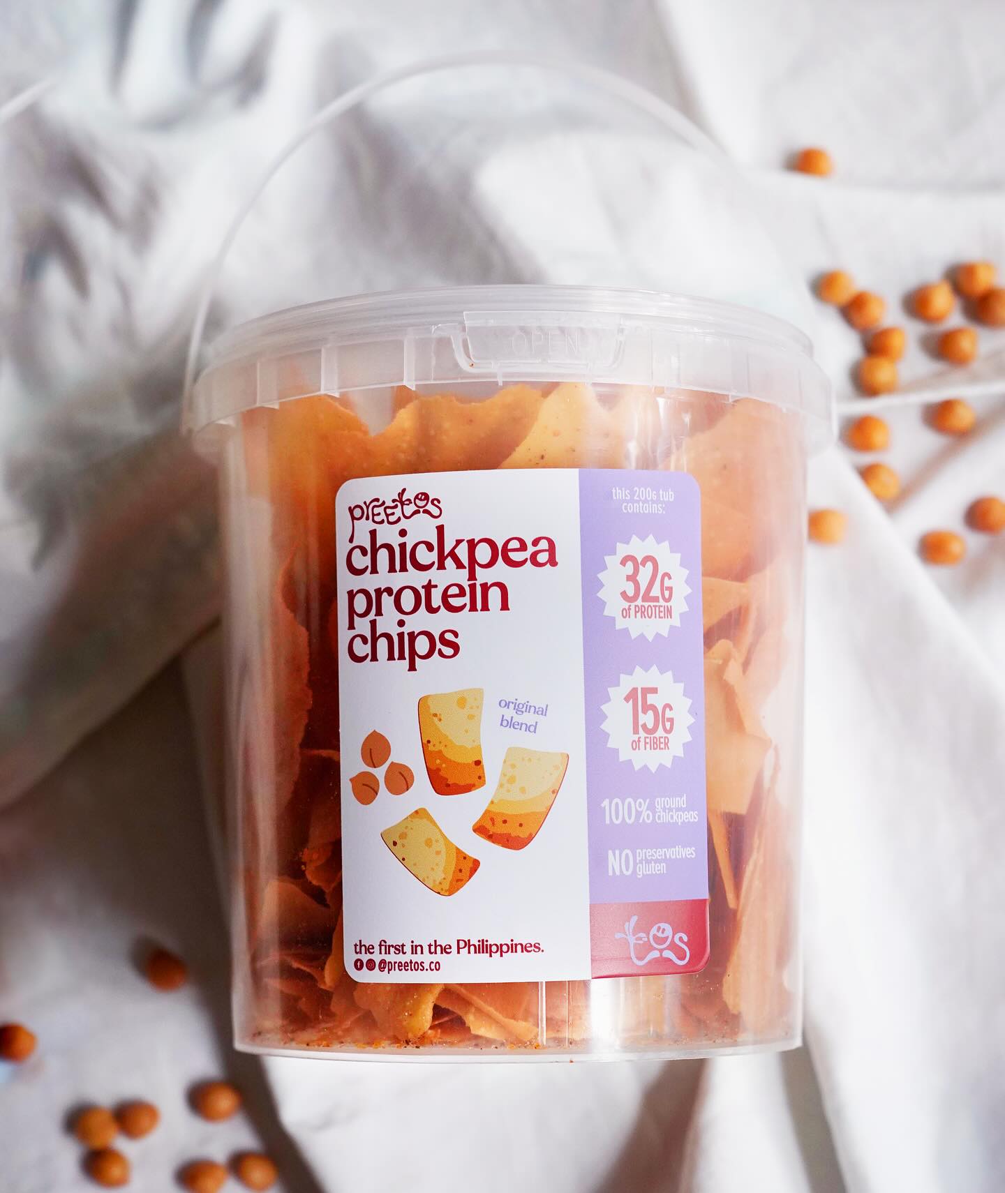 Preetos Chickpea Protein Chips 200g (gluten-free)