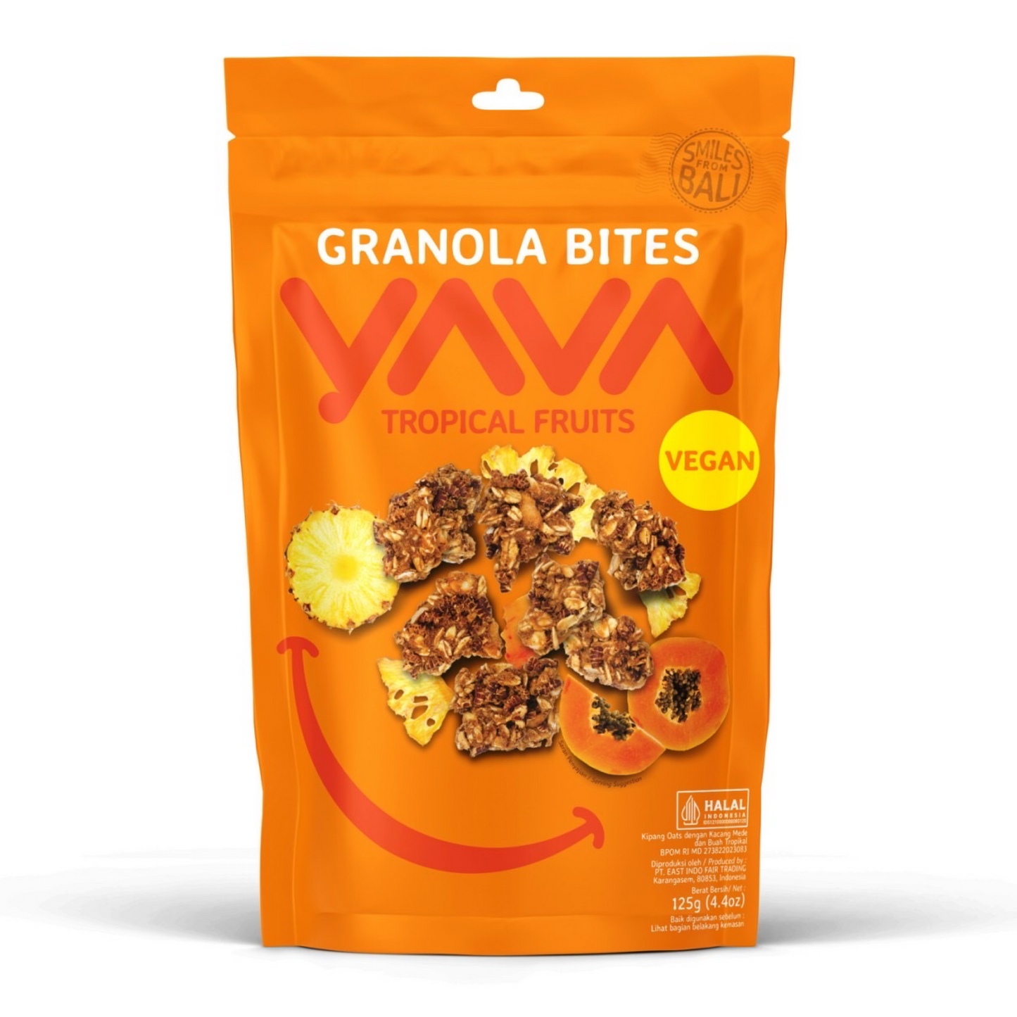 Yava Bali Granola Bites Tropical Fruits 125g