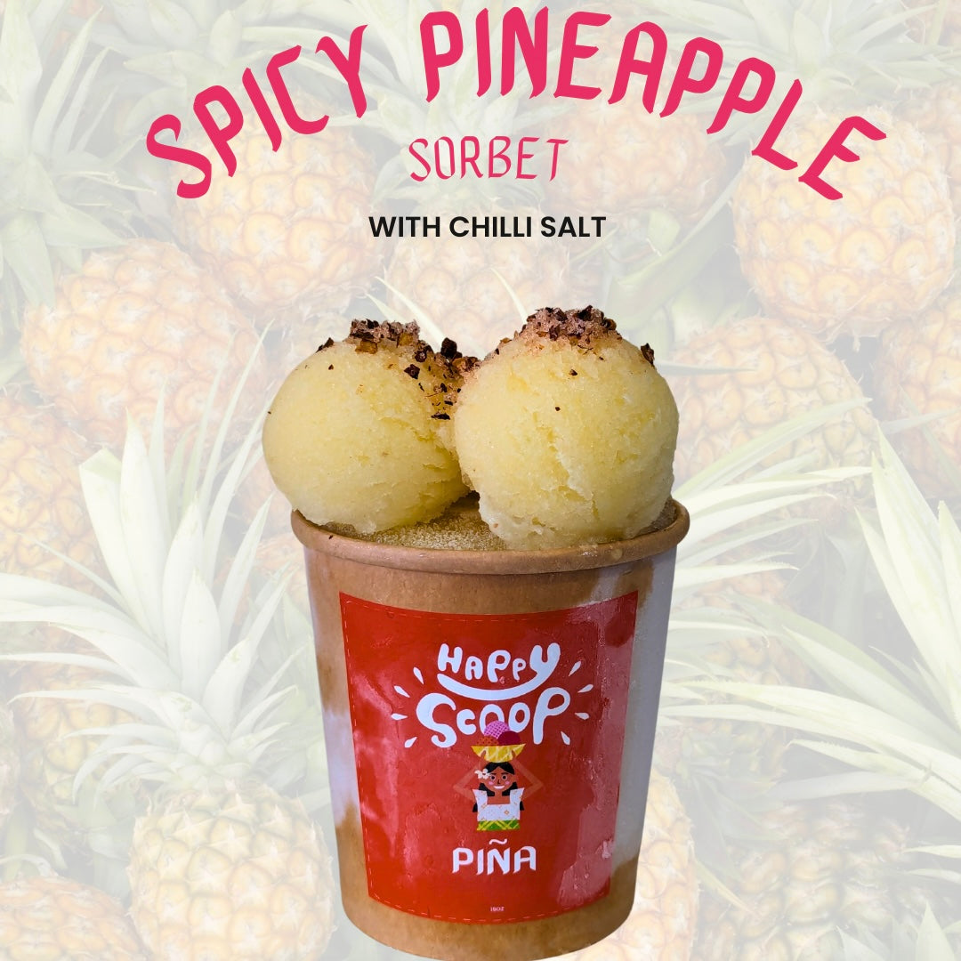 Happy Scoop Spicy Pineapple Piña Sorbet (gluten-free)