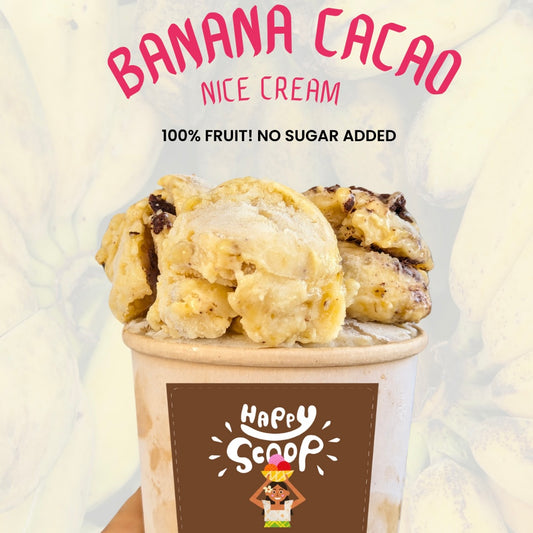 Happy Scoop Banana Cacao Nice Cream pint (gluten-free, sugar-free)