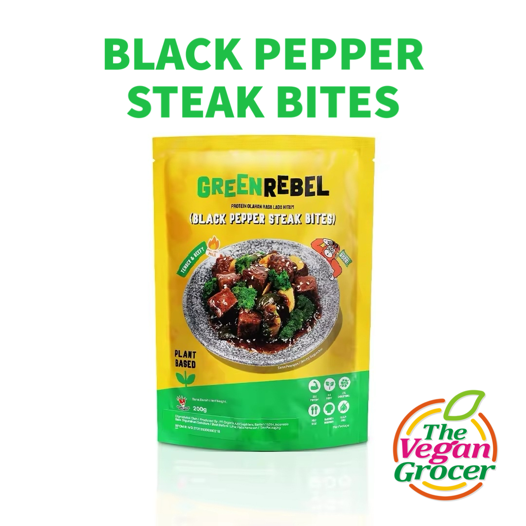 Green Rebel Vegan Black Pepper Steak Bites 200g