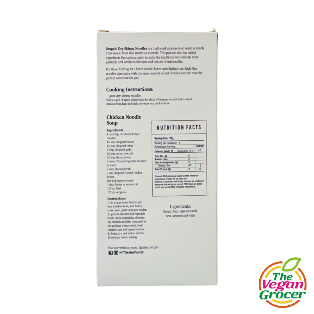 7Grains Dry Skinny Noodles 80g