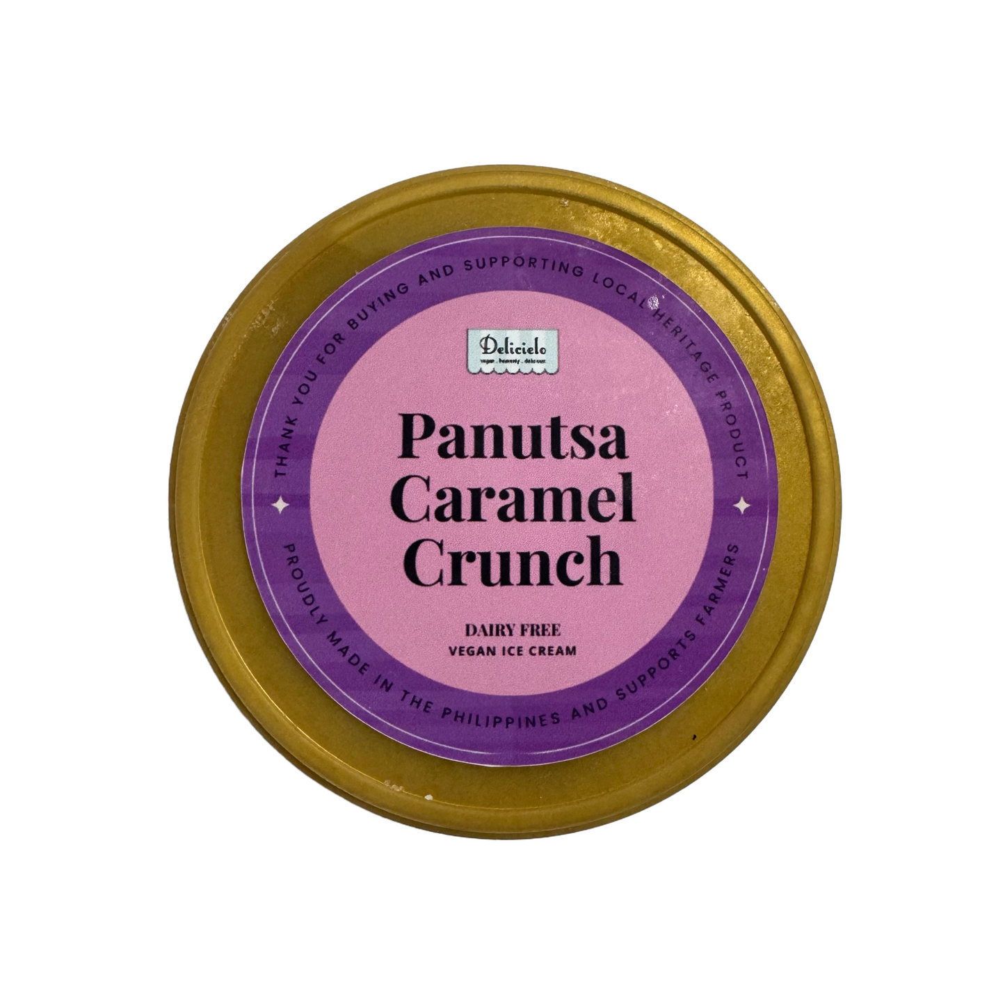 Delicielo Panutsa Caramel Crunch vegan ice cream