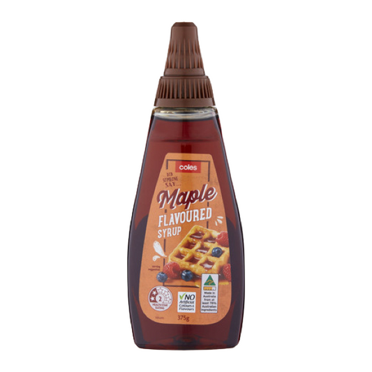 Coles Maple Flavored Syrup 375g