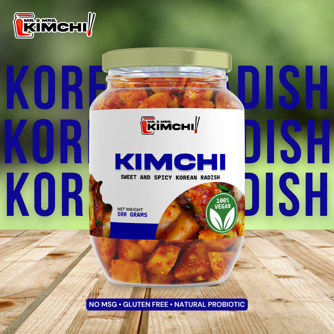 Mr & Mrs Vegan Korean Radish Kimchi 500g