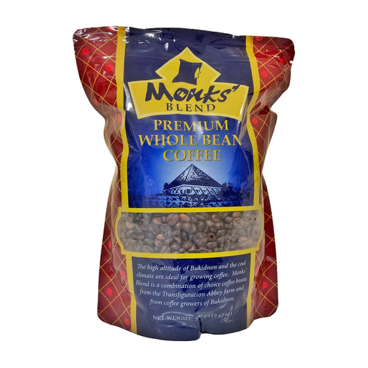 Monk’s Blend Premium Whole Bean Coffee 500g