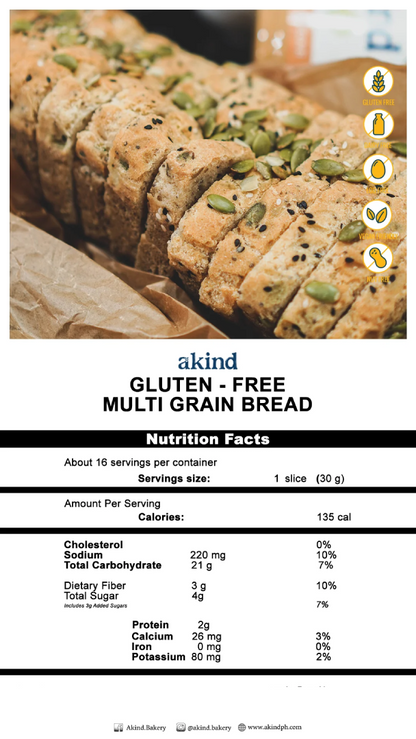 Akind Gluten-Free Multi Grain Bread 760g