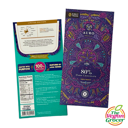 Auro 80% Dark Chocolate Luna (60g)