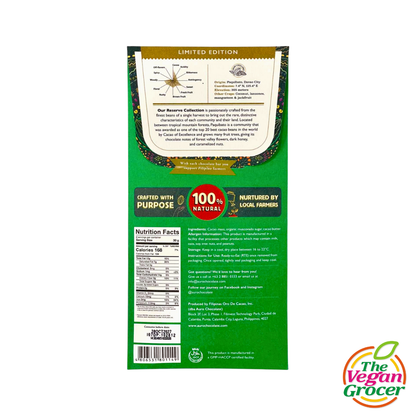 Auro Reserve Collection : 70% Paquibato Dark Chocolate 60g