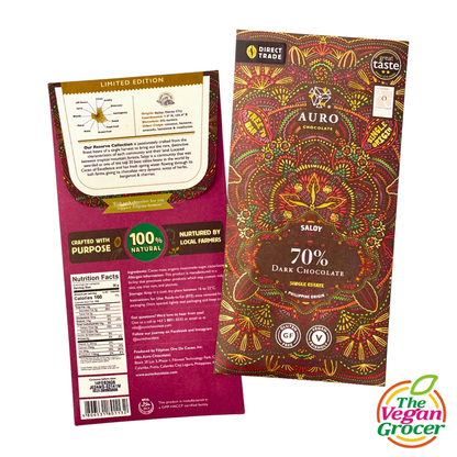 Auro Reserve Collection : 70% Saloy Dark Chocolate 60g