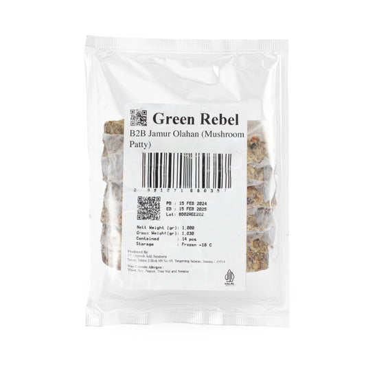 Green Rebel Mushroom Patty 1kg (Halal, gluten-free)