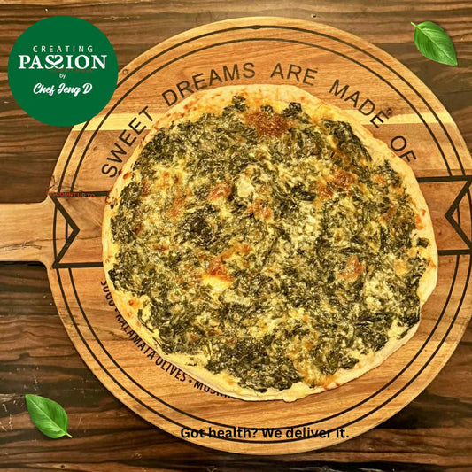 Chef Jeng Vegan Spinach Pizza 10" (gluten-free, sugar-free)