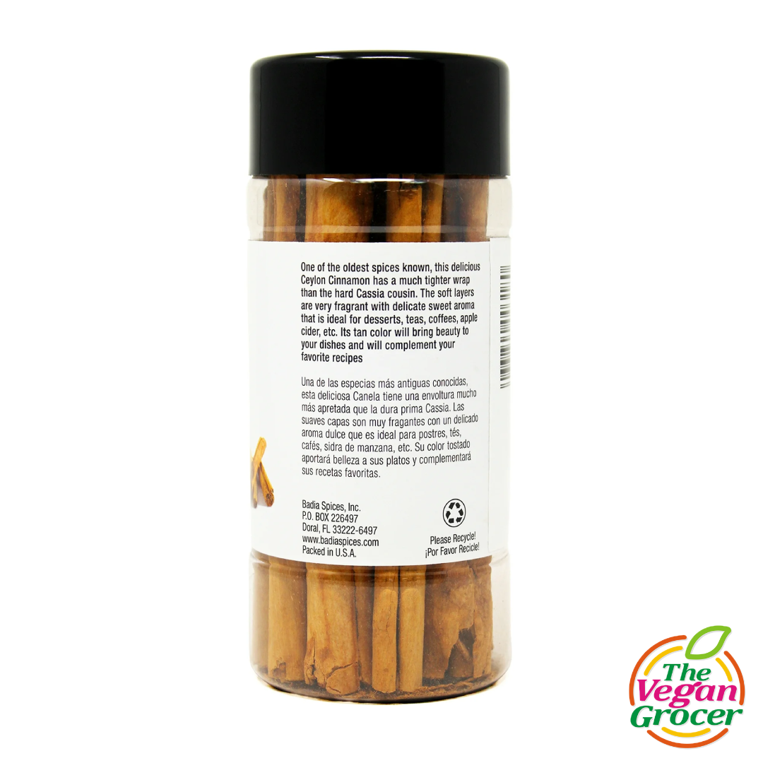 Badia Ceylon Cinnamon Sticks 3oz 85.1g (gluten-free)