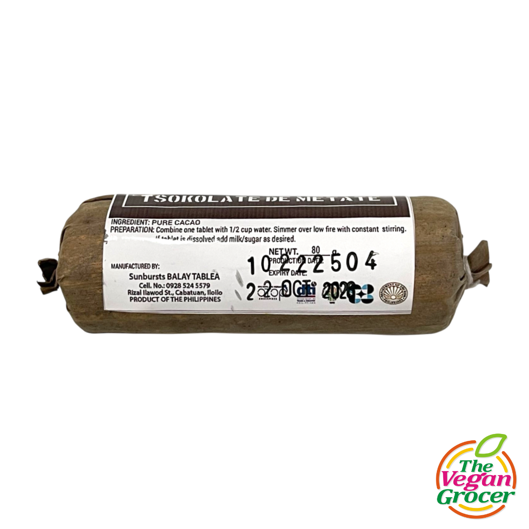 Balay Tablea - Pure Tablea de Metate 80g (gluten-free, no sugar added)