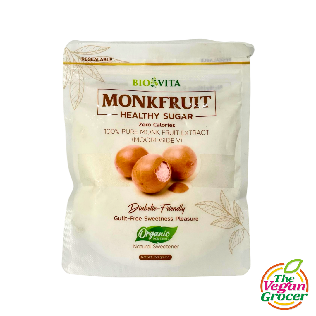 Biovita 100% Pure Organic Monk Fruit Powder 150g (gluten-free, keto-friendly)