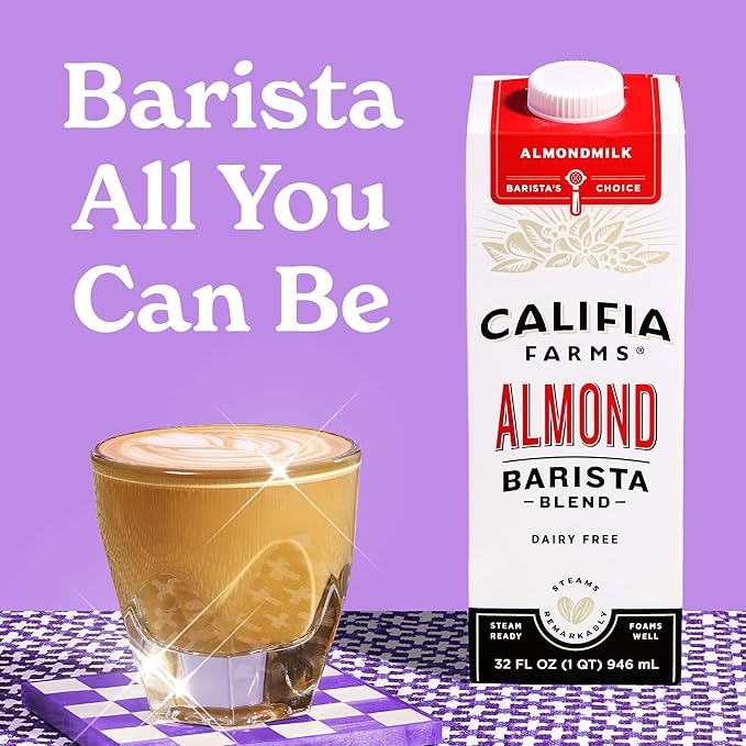 Califia Farms Almond Milk Barista 1L (gluten-free, soy-free)