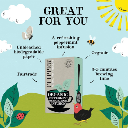 Clipper Organic Peppermint Tea Infusion 25 bags