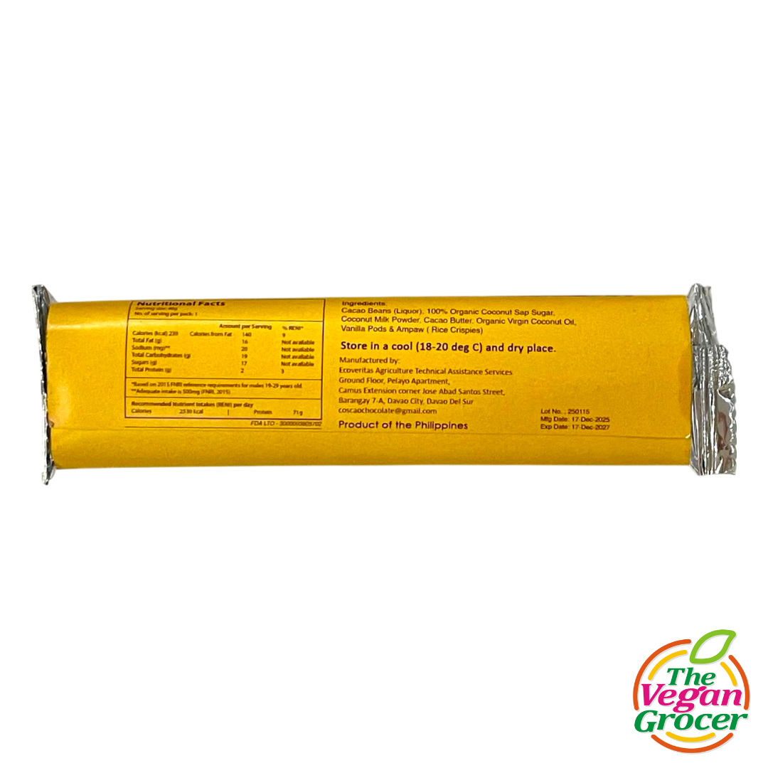 Coscao Coconut Milk Chocolate with Ampaw 43%